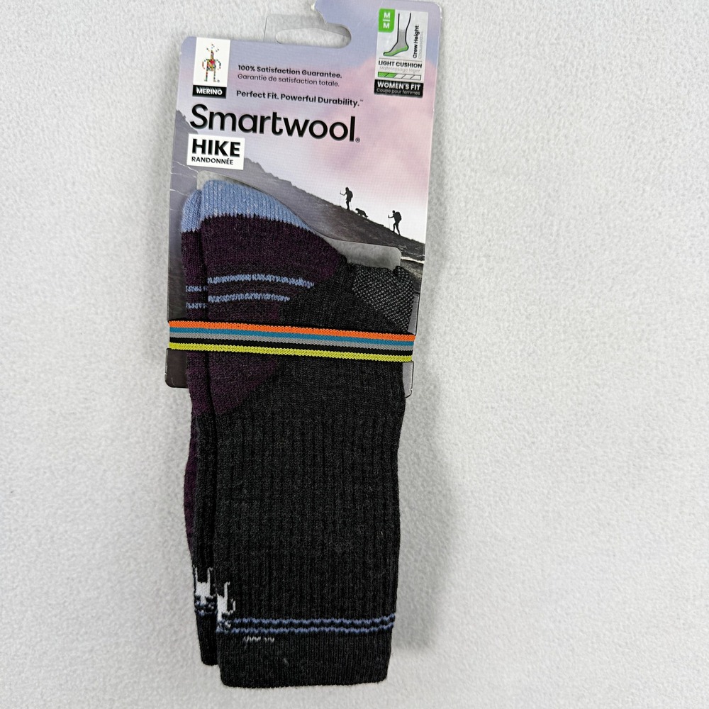 Smartwool Womens Hike Crew / Size M (7 - 9.5) / Charcoal NEW - Picture 2 of 7
